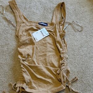 Freshman Tan Ribbed Camisole